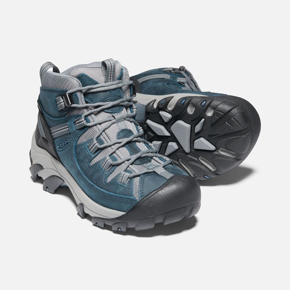 Cizme Keen Romania Dama Albastri/Gri Targhee Ii Waterproof Mid 5291-MCKYH